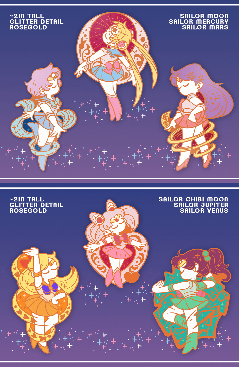 Glitter Pin - Neptune Henshin