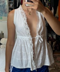 Image 4 of tie up blouse