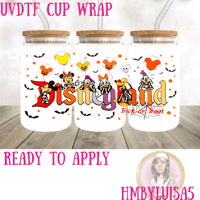 Spooky Disney UVDTF cup wraps 
