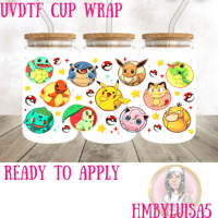 Pokémon UVDTF cup wrap 