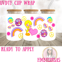 Tweety UVDTF cup wrap 