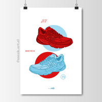 Image 1 of Sneaker Poster New Balance 990 V6 x Joe Freshgoods