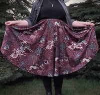 Image 2 of Stag Hunt Tapestry Midi Skirt