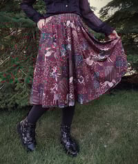 Image 5 of Stag Hunt Tapestry Midi Skirt