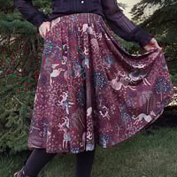 Image 1 of Stag Hunt Tapestry Midi Skirt