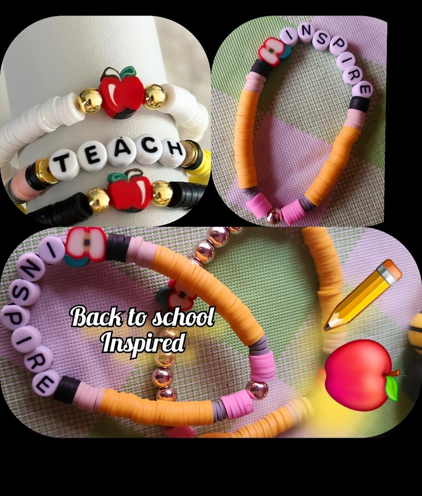 Image of Back to school inspired bracelets 