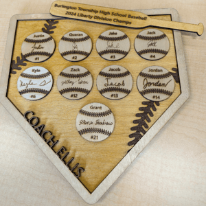 Image of Baseball Home Plate Coach's Gift