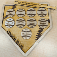 Image 2 of Baseball Home Plate Coach's Gift