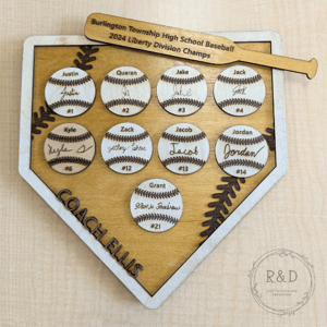 Image of Baseball Home Plate Coach's Gift