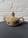 Brown speckled teapot 