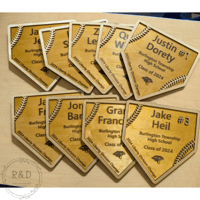 Image 1 of Baseball Home Plate Player's Gift