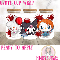 Horror Splat Friends UVDTF cup wrap 