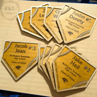 Image 3 of Baseball Home Plate Player's Gift