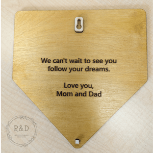 Image of Baseball Home Plate Player's Gift