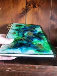 Image 3 of Resin Journal - Green Watercolor