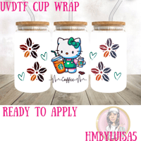 Coffee x Kitty UVDTF cup wrap 