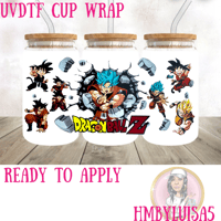 Ball Z UVDTF cup wrap 