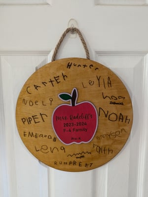 Image of Class Signature Sign for Teacher, End of Year Gift, Teacher Appreciation Gift