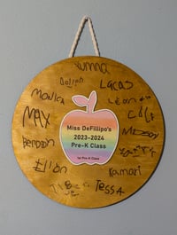 Image 1 of Class Signature Sign for Teacher, End of Year Gift, Teacher Appreciation Gift