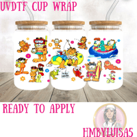 Garfield chill UVDTF cup wrap