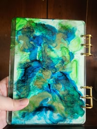 Image 5 of Resin Journal - Green Watercolor