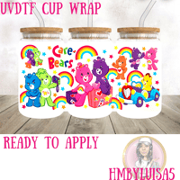 Rainbow Beard UVDTF cup wrap 