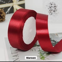 Image 1 of Satin Ribbon One Side 1in