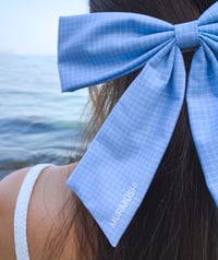 Image 2 of OLIVIA BOW · blue tartan