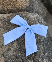Image 4 of OLIVIA BOW · blue tartan
