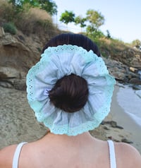 Image 1 of LUCIE SCRUNCHIE · green tartan