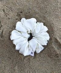 Image 2 of CHLOE SCRUNCHIE · ivory satin
