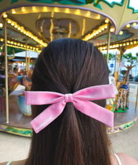 Image 3 of BERNADETTE BOW · pink denim