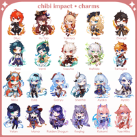 Genshin Impact Charms & Stickers