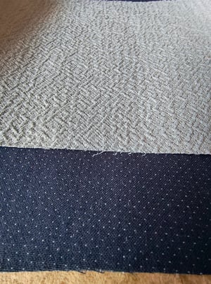 Image of TF 184 & TF 194 Woven cloth, Two tone Navy / Light Grey x 70 metres