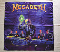 Image 1 of MEGADETH - Rust in peace Flag 4' x 4' (cloth poster Banner tapestry) Thrash metal Dave Mustaine