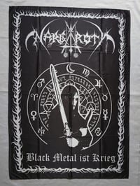 Image 1 of NARGAROTH - Black Metal ist krieg Flag (cloth poster Banner tapestry) Black metal