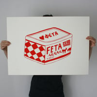 Image 1 of Love Feta - Screen Printed Poster - SECOND