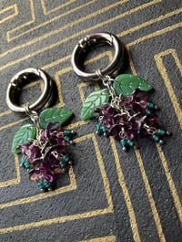 Image 2 of Purple bluebell ear weights 