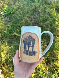 Image 1 of Turquoise Western horse mug