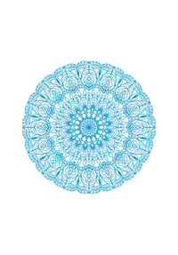 sky blue mandala