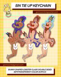 Image 5 of 5IN Assorted Tie-Up Keychains