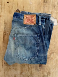 Image 1 of LEVI'S VINTAGE CLOTHING (LVC) DISTRESSED 1947 501XX BIG-E JEANS (2)