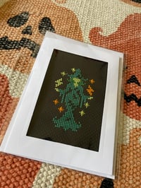 FRANKENwitch Cross-stitch Card