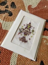 Easter Witch Cross-stitch card