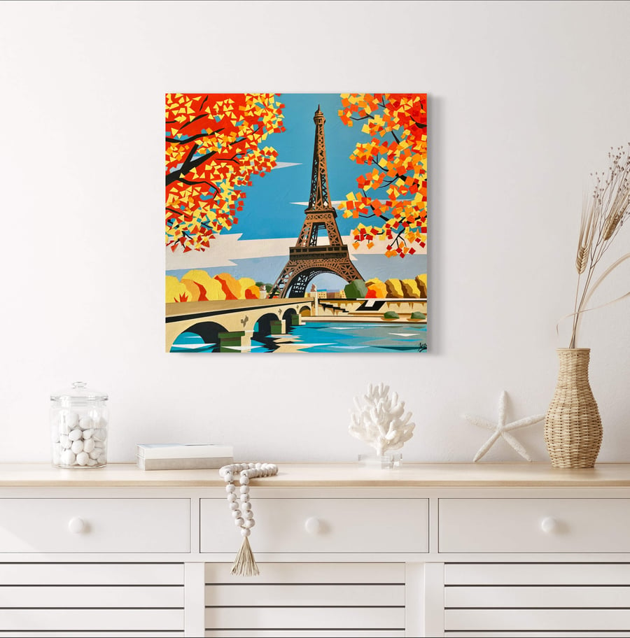 Image of Eiffel Tower In Autumn