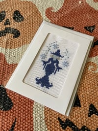 Snow Witch Cross-stitch Card