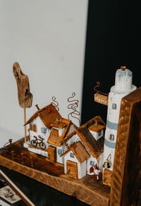 Image 3 of Driftwood book holder (book stopper) “The Sea is Worrying”