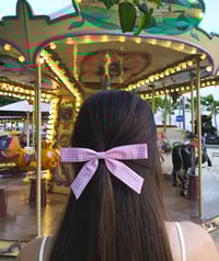 Image 2 of BERNADETTE BOW · pink vichy