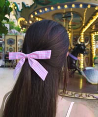Image 3 of BERNADETTE BOW · pink vichy
