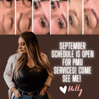 September Microblading/PMU Schedule-Deposit Only